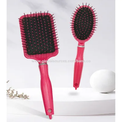 New Design Detangler Hair Brush Anti-static Plastic Hair Salon Professional Hair Brush Paddle Hair brush for woman