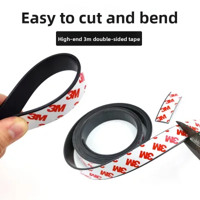 Strong Magnetic Circular Soft Rubber Magnet Sheet Single-Sided Adhesive Powerful Sticker Whiteboards Refrigerators 50kGmm
