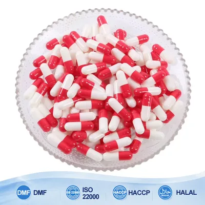 Premium BSE Free Raw Material Red Gelatin Empty Capsules Uniform Shaped Multi-Color Customizable Empty Hard Gelatin Capsules