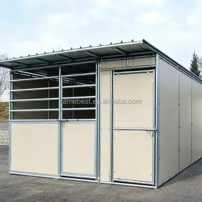 Event Use Portable Horse Stable Quick Setup Modular Horse Shelter HDPE Panel Anti Rust Galvanized Frame for Horse Racing