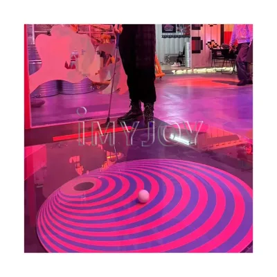Amusement Kid's Park Indoor Mini Sticky Golf Chipping Simulator Game Interactive Golf Game Machine