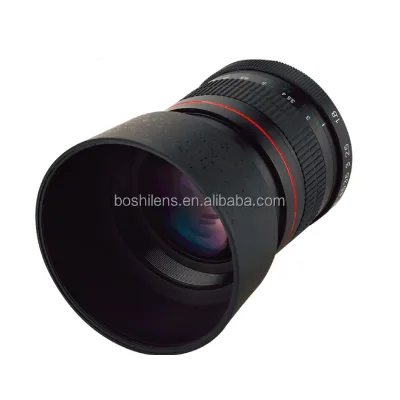 50mm F1.4 Fixed Focus Camera Lens with 55mm Filter Diameter, Compatible with Canon Nikon Sony E Mount for High End Portraits
