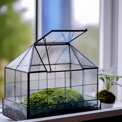 Glass Terrarium Desktop Bonsai Planter Succulent air Plant Container Micro Landscape Glass Vase Wholesale Terrarium