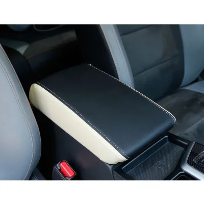 Leather Car Armrest Cover Cushion Storage Pad Protector for chevrolet trax tracker Seeker 2022 2023 2024 2025