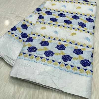 New Arrival Lightweight African Bazin Riche Dress for Garment African Embroidery Brocade Fabric for Girls & Boys