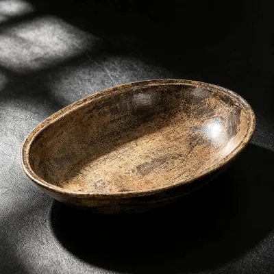 Japanese-style Ceramic Plates Microwave Safe 11.75 Inch Salad Serving Dishes Porcelain Dinner Plates Platter Dinnerware