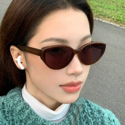 Candy Color 2024 Cat Eye Unisex Eyeglasses Frames Leopard Trendy Cat Eye Sun Glasses