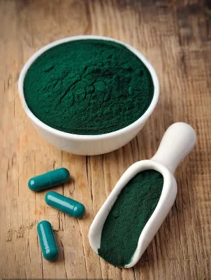 Dietary Supplement Good Quality Super Green Organic 100% Pure Spirulina Powder 80-100 Mesh