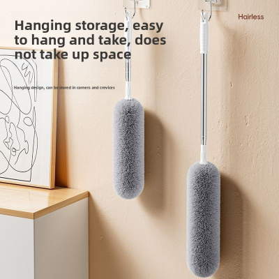 New Model Feather Duster Dust Removal Household Extendable Rod Dust Removal Static-Free Ceiling Gap Cleaning Duster