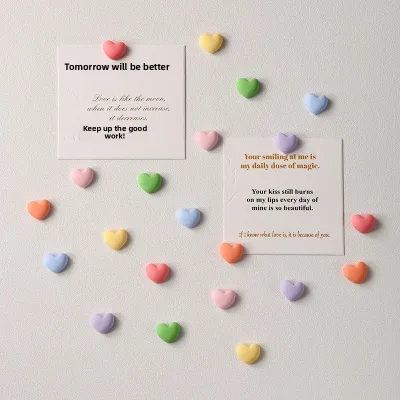 Cute Decorative Resin & Magnet Fridge Magnets Creative Perforated Blackboard-style Photo-holding Message Stickers