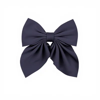 European American Solid Color Elegant Bow Acetate Hairpin College Style Japanese Jk Ponytail Clip Lolita Girl Party Accessory