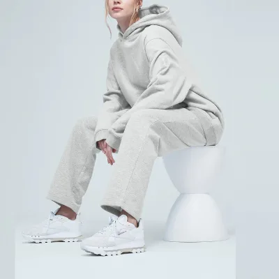 Custom Manufacturers for Clothing Brand Oversized Winter French Terry Heavy Weight Hoodies Tracksuit for Women