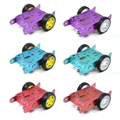eParthub 2WD aluminum alloy smart car kit robot car metal chassis kit