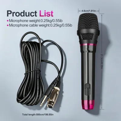 Professional High Quality C360 Black Dynamic Wired Microphonel XLR Connector Portable Cardioid