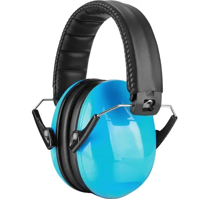 OEM ODM Custom Color Logo Flexible Headband Hearing Protection Children Ear Defender Protector Kids Earmuffs