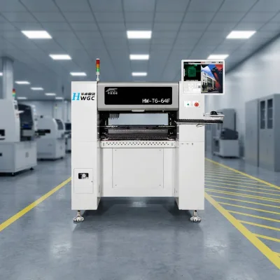 Automatic SMT Pick Place Machine price HW-T6-64F Nozzle Changer Loosen Mounting Function Featuring Essential Motor Pump Bearing