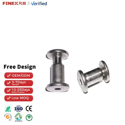 Precision M8 Metric/Inch Round Head Hex Sex Bolt Socket Chicago Screw Male Female Screw Binding Posts Rivet Furniture