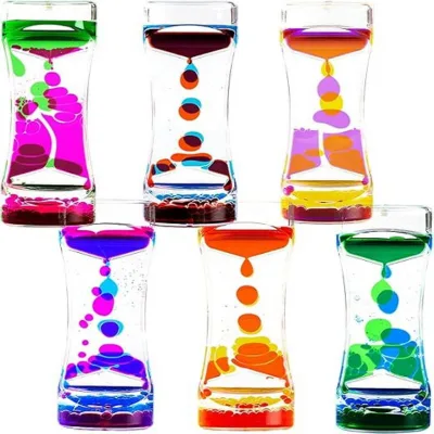 JITENG Liquid Motion Bubbler Timer Pack of Liquid Bubbler Small Calming Relaxing Toys Sensory Fidget Toys