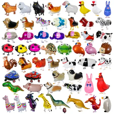 Walking Animal Balloons Pet Balloons Farm Animal Balloon Toys Air Walkers for Kids Gift Birthday Party Decor