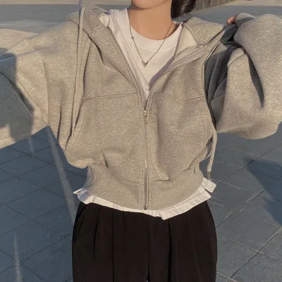 Custom Plus Size Womens Hoodies Fashionable Winter Clothing With High Pullover Hoddies