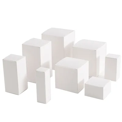 Wholesale Blank White Cardstock Small Gift Boxes with Embossing Biodegradable & Recyclable Custom Size Available