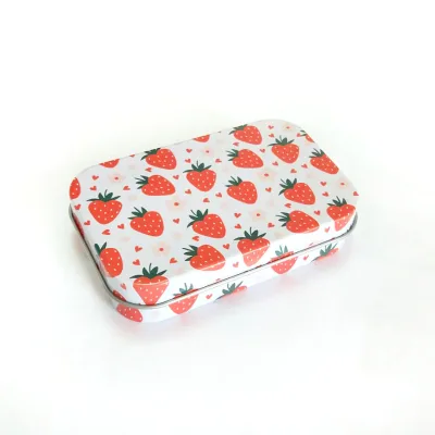 OEM ODM Lovely Printing Food Grade Tin Can Portable Metal Packaging Gift Tin Box for Mint Pill Cigarette Accessories Classic