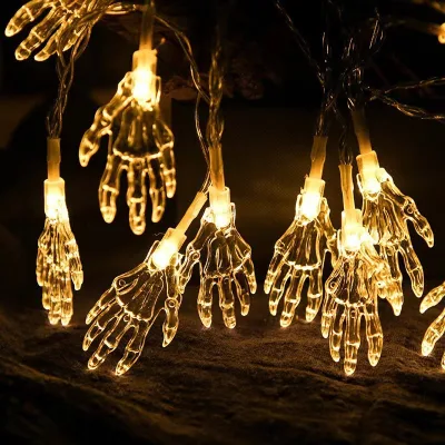 Multiple Styles and Colors Halloween Lantern Decoration LED Ghost Skull Pumpkin Lantern with Light String
