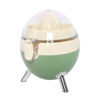 Electric Citrus Squeezer with Dual Cones, Anti-Drip Design & Compact Egg-shaped Body for Household Use