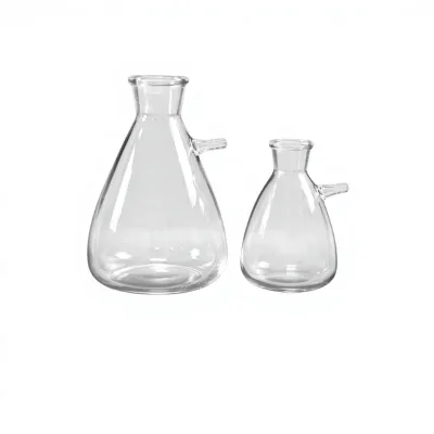 CIDA Suction Filter Flask Glass Conical Design Top & Lower Opening Vacuum Filtration Apparatus Bio-CD4084