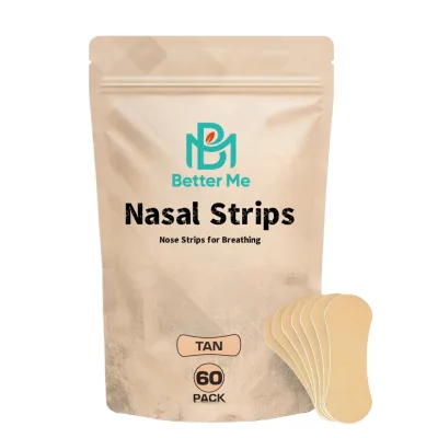 Performance Lavender Scented Nonwoven/PE Nasal Strips for Breathing (90 Count)-Oil Sweat Proof Adhesive-Athletic Use Snoring