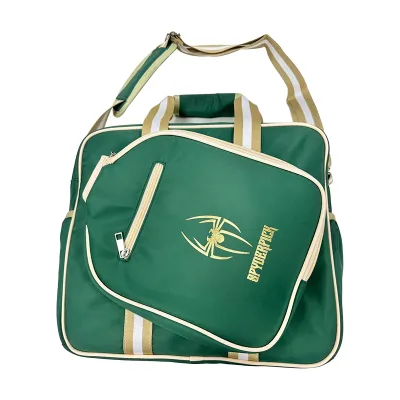 Customizable Logo Advanced Simple Army Green Messenger Bag Large Capacity Nylon Storage Solution for Pickleball Rackets