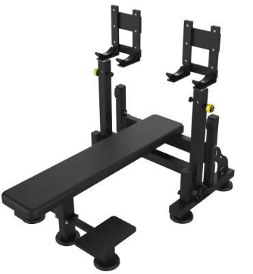 IPF Standard Professional Powerlifting Competition Bench with Lever Jack System Heavy Duty Capacity Flat Bench Press for Gym