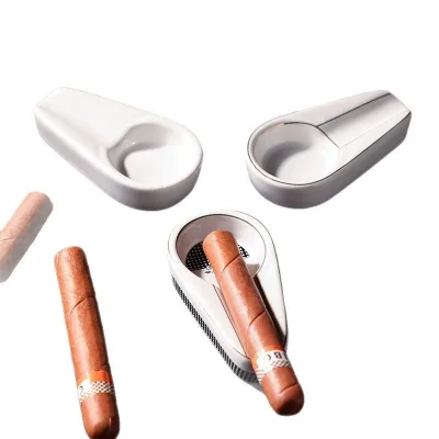 Cigar Ashtray Modern Design Ceramic Portable Creative Stylish JIAXIN Brand for Outdoor Use Travel Home Hotel & Restaurant