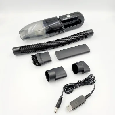 Strong Suction Mini Wired Car Vacuum Cleaner 45 Degree Handheld ABS Brush Motor British English Charging Household Cleaning Tool