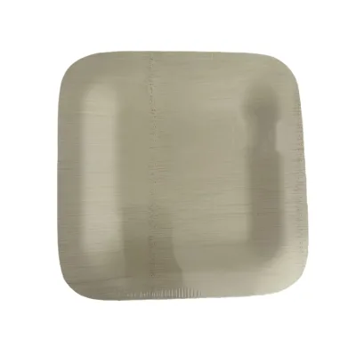 Customized Eco-Friendly Bamboo Disposable Cake Plates Saucers and Various Shapes for Parties
