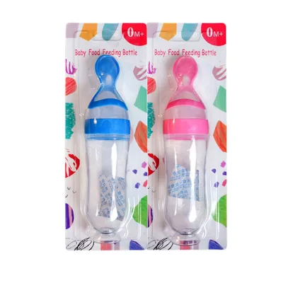 Baby Food Dispenser Silicone Squeeze Spoon Feeder Manufacturer Custom logo Baby Food Feeder