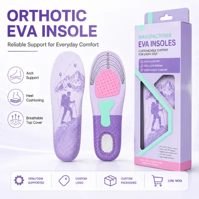 OEM Light-Weight Comfortable Insoles Running Inner Footwear Inserts for Arch Support and Comfort Cut to Fit Insoles for Sneakers