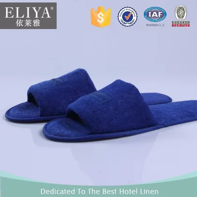 Customize Velvet Slippers EVA Slippers Five-Star Hotel Slippers Custom Logo Embroidery White Hotel Slippers