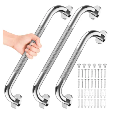 Stainless Steel Bathroom Toilet Safety Handrail Modern Minimalist Design Polished Surface Non-slip Anti-fall Barrier-free Handle