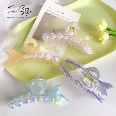 Acetate Hair Claw logo Unbreakable Hair Claw Clip Accessories Jewelry Rhinestone