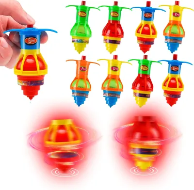 Light up Spinning Tops for Kids, LED Light up Flashing Spinning Tops, Gyroscope Novelty Bulk Toys Party Favors