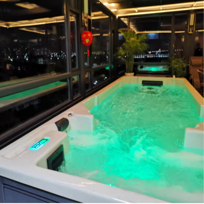 Quick Drain Hot Tub Therapy Swimming Pool Spa Modular Outdoor Pool Spa for Hotel