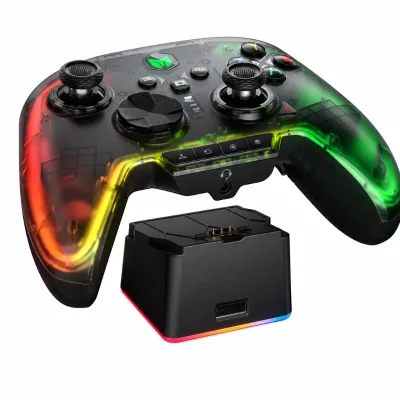 Mojhon Rainbow 2 Pro Combo Elite Gaming Controller Charging Base 1000Hz Hall Trigger 6-Axis Gyro RGB 1000mAh PC Switch