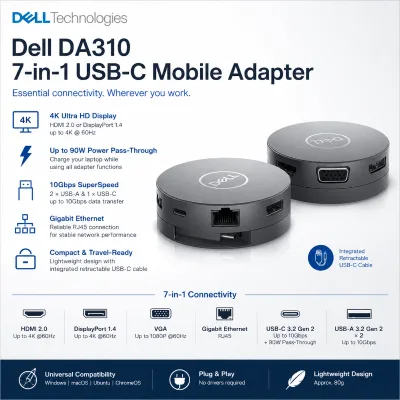 DA310 7-in-1 Mobile Adapter