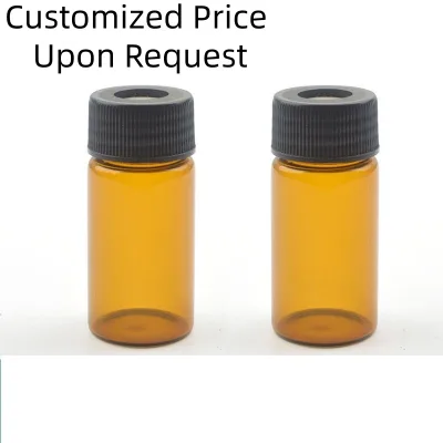 Screw Mouth Amber Reagent Bottle, Borosilicate Glass, Light-proof & Leak-proof, Chemical Reagent Bottle