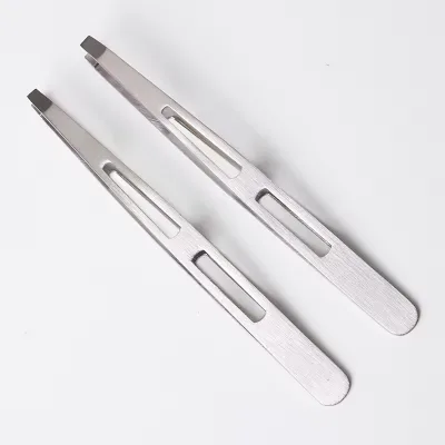 Stainless Steel Tweezers Pluck False Eyelash Curlers Eyebrow Tongs Beard Diagonal  Tweezer Manufacturer
