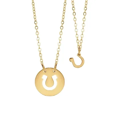 Inspire Jewelry Stainless Steel MomDaughter GrandmotherGranddaughter Friendship Bridesmaids Lucky Horseshoe Necklaces