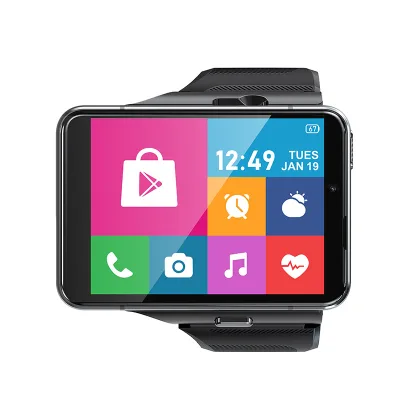 4G LTE SIM Card Smartphone Watch 2.88 Inch IPS Touch Screen Supports Video Calling Compass Alarm Clock Chronograph Leather