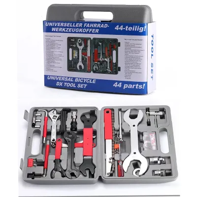 44pcs Bike Repair Tools Universal Bicycle Tool Kit Bicycle Repair Tool Box