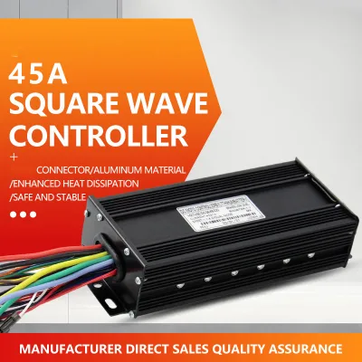 Dual 2000W Motor Controllers 52V 1500W-2000W 45A 3-mode Sine Wave Ebike Controller Colorful LCD Display Hall Non-hall